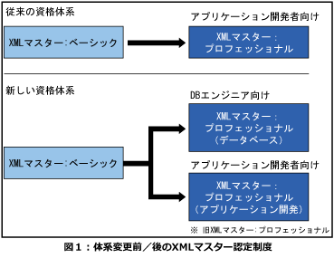 XMLマスター認定制度の資格体系